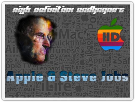 Beautiful HD Wallpapers with the legendary Steve Jobs and the Apple logo. Красивые HD обои с легендарным Стивом Джобсом и логотипом Apple
